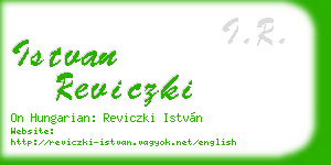 istvan reviczki business card